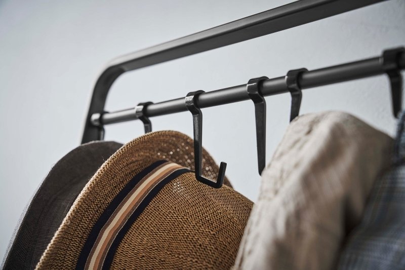 Coat Rack with Hat Storage (66" H) - Steel + Wood - FCHF CITY