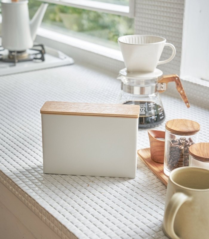 Coffee Filter Case - Size 01 + 02 - Steel + Wood - FCHF CITY