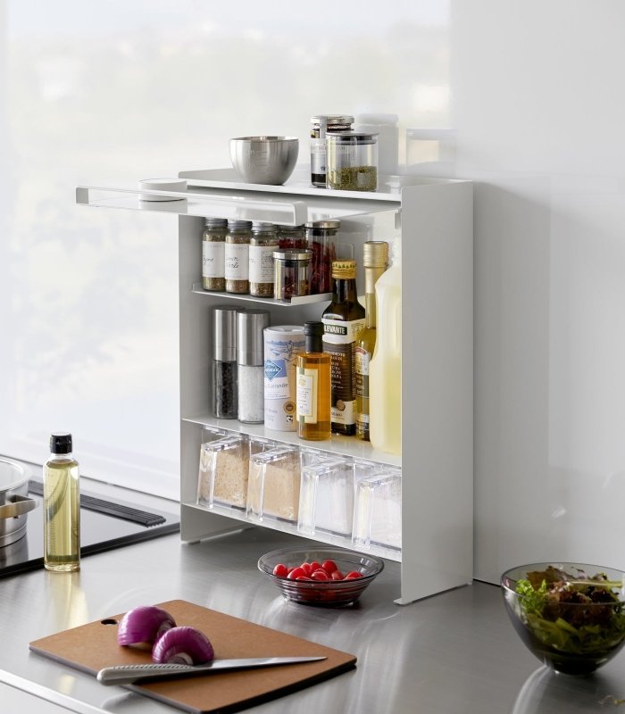 Concealable Spice Rack - Steel - FCHF CITY