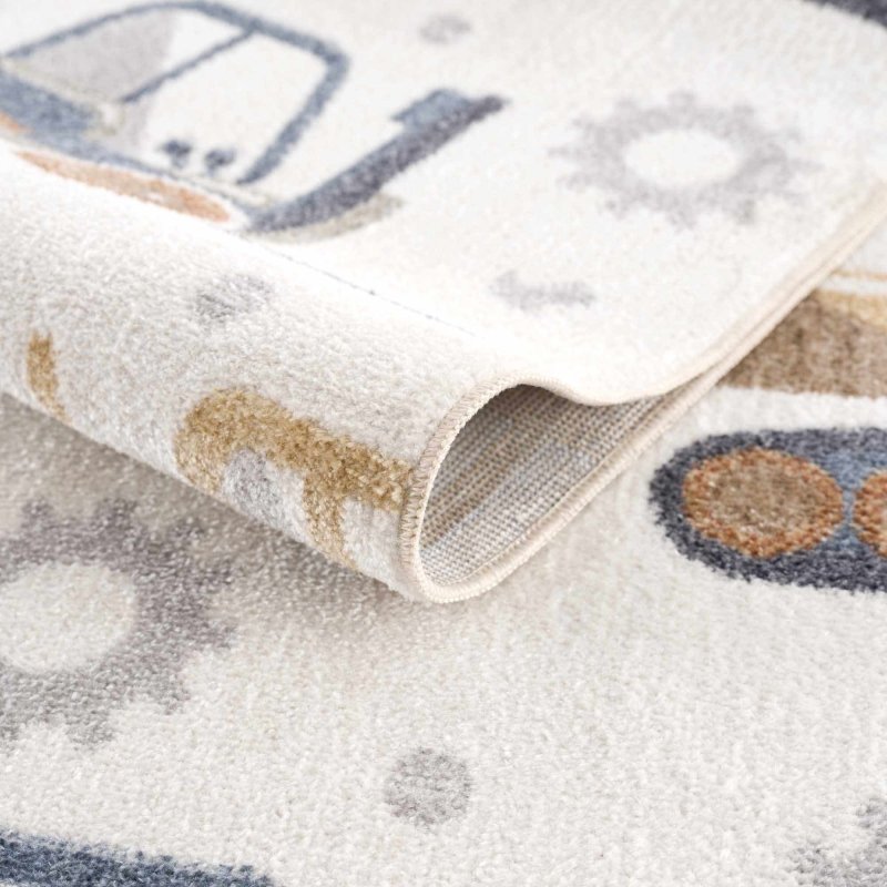 Construction Trucks Washable Kids Rug - FCHF CITY