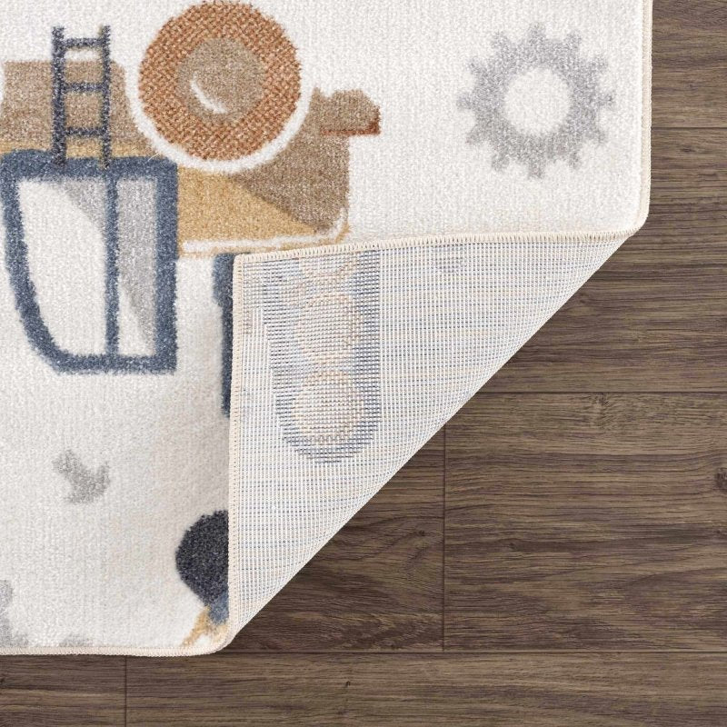 Construction Trucks Washable Kids Rug - FCHF CITY