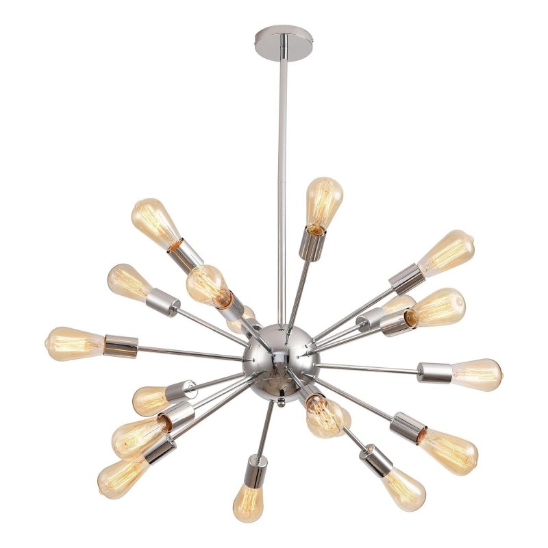 Cordell 18 - Light Chrome Sputnik Sphere Chandelier - FCHF CITY