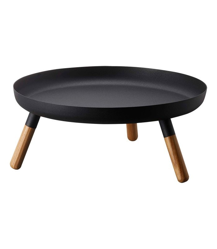 Countertop Pedestal Tray (5" H) - Steel + Wood - FCHF CITY