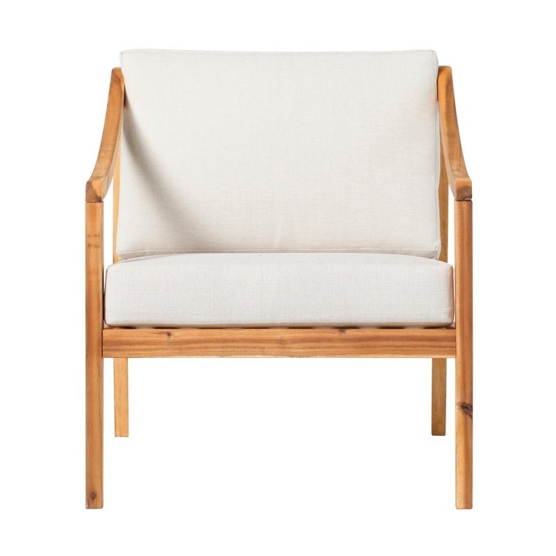 Covina Modern Wood Outdoor Lounge Chair - FCHF CITY