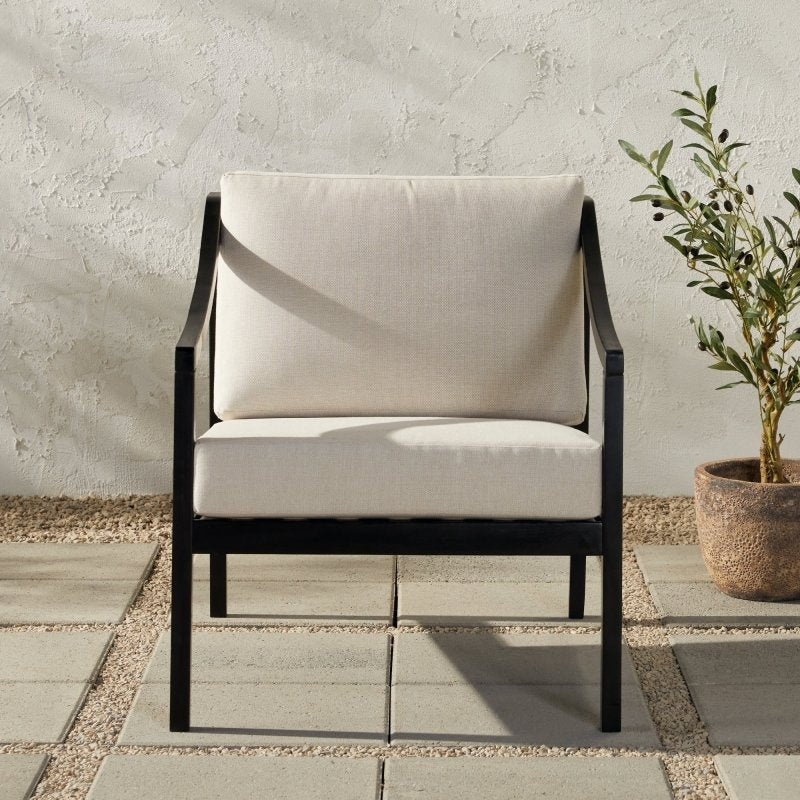 Covina Modern Wood Outdoor Lounge Chair - FCHF CITY