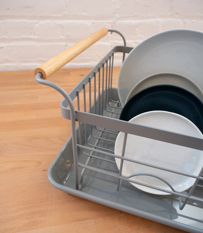 Dish Rack - Steel + Wood - FCHF CITY
