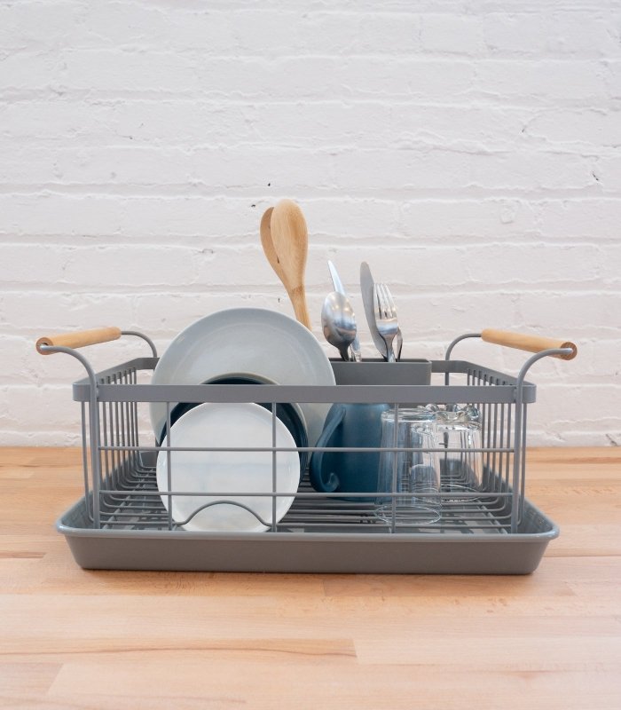 Dish Rack - Steel + Wood - FCHF CITY