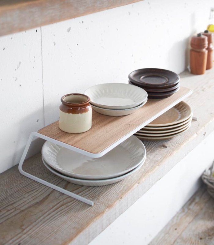Dish Riser - 2 Sizes - Steel + Wood - FCHF CITY