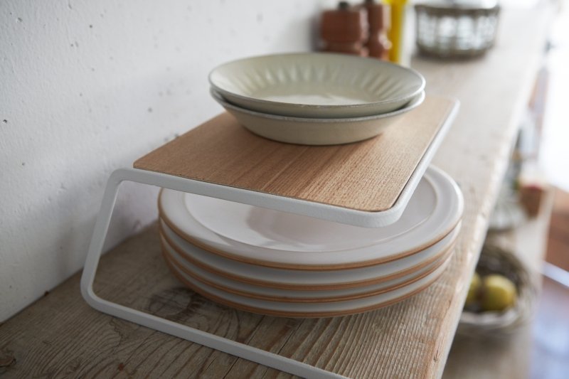 Dish Riser - 2 Sizes - Steel + Wood - FCHF CITY
