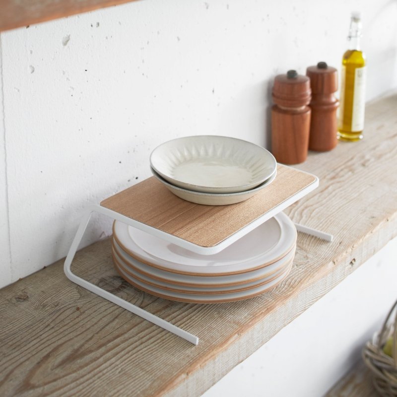 Dish Riser - 2 Sizes - Steel + Wood - FCHF CITY