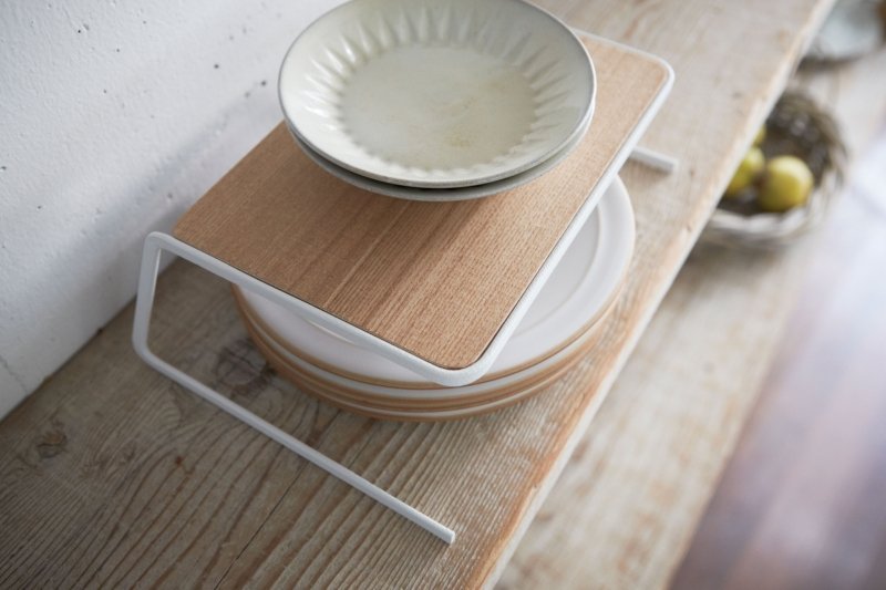 Dish Riser - 2 Sizes - Steel + Wood - FCHF CITY