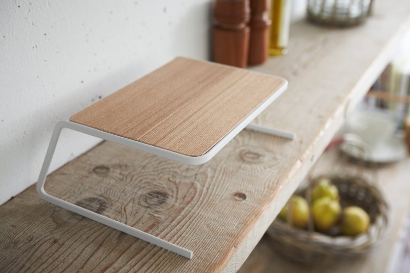 Dish Riser - 2 Sizes - Steel + Wood - FCHF CITY