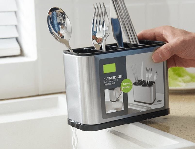 Divided Stainless Steel Chopstick Holder - FCHF CITY