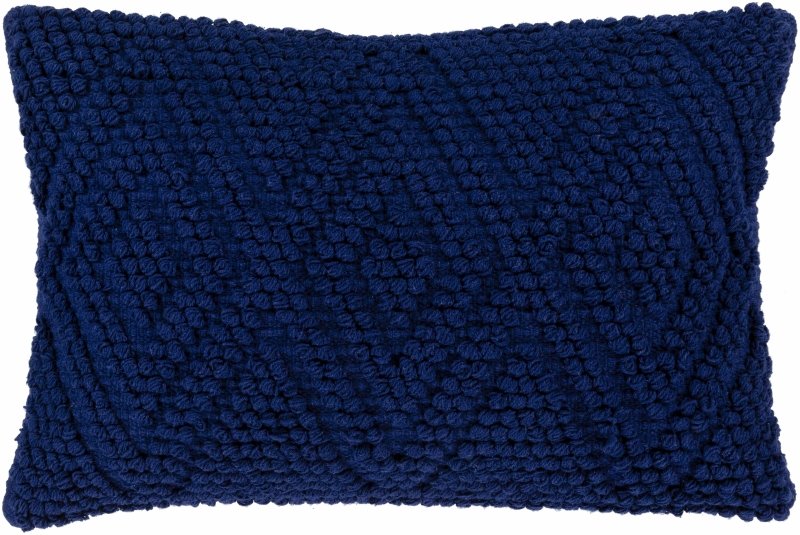 Dizney Navy Handwoven Lumbar Pillow - FCHF CITY