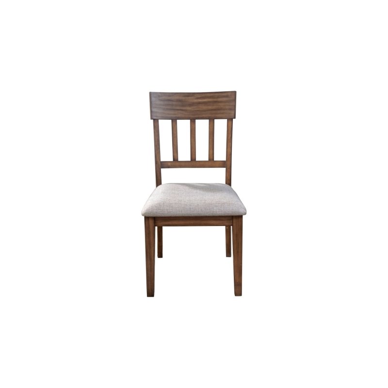 Donham Set of 2 Side Chairs, Brown - FCHF CITY