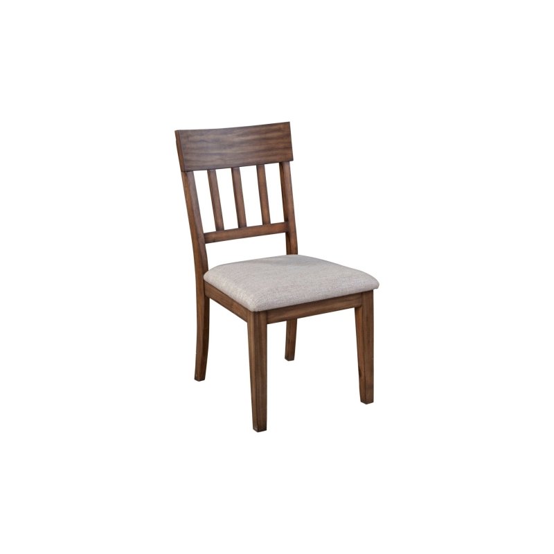 Donham Set of 2 Side Chairs, Brown - FCHF CITY