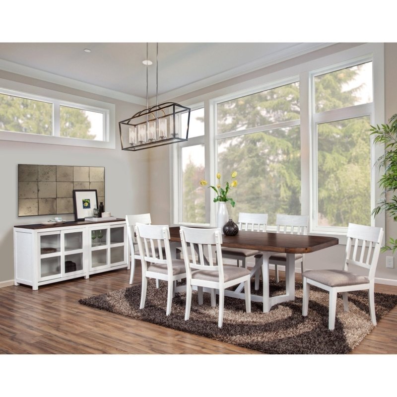 Donham Set of 2 Side Chairs, White - FCHF CITY