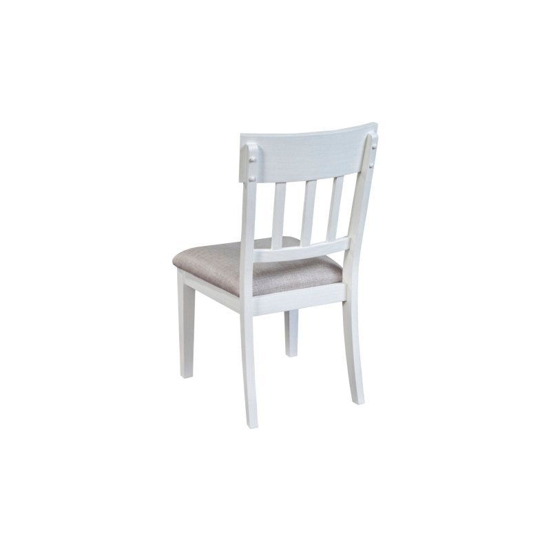 Donham Set of 2 Side Chairs, White - FCHF CITY