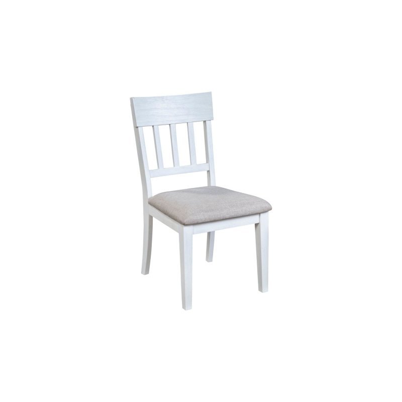 Donham Set of 2 Side Chairs, White - FCHF CITY