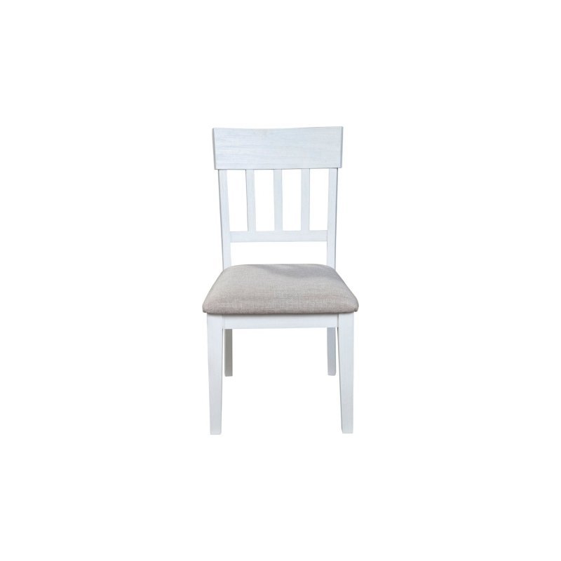 Donham Set of 2 Side Chairs, White - FCHF CITY