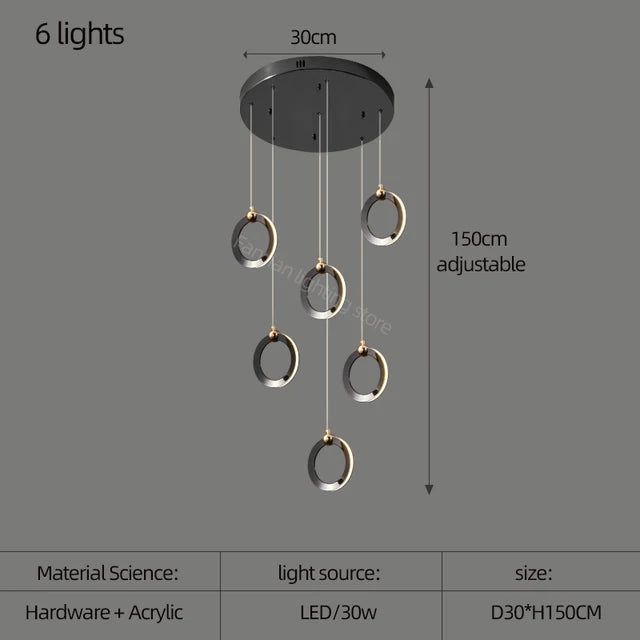 Durnten Staircase Chandelier - FCHF CITY