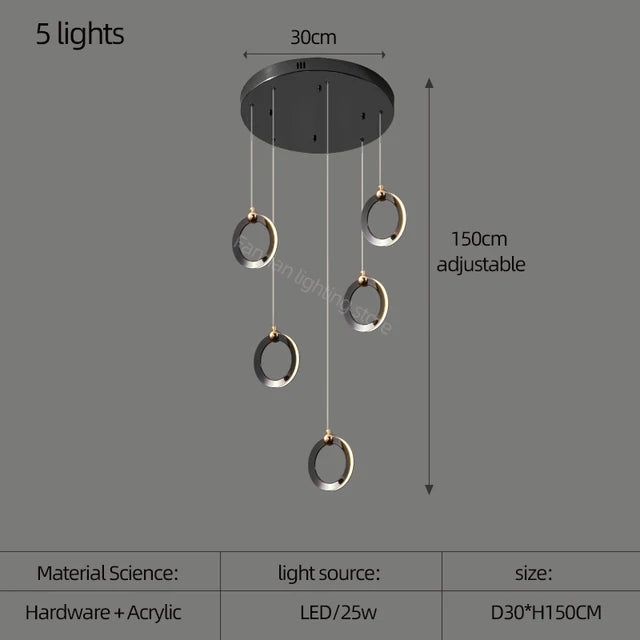 Durnten Staircase Chandelier - FCHF CITY