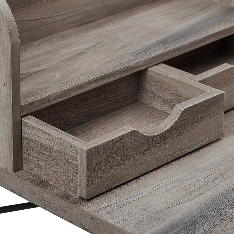 Elliot Iron Desk with Hutch - FCHF CITY