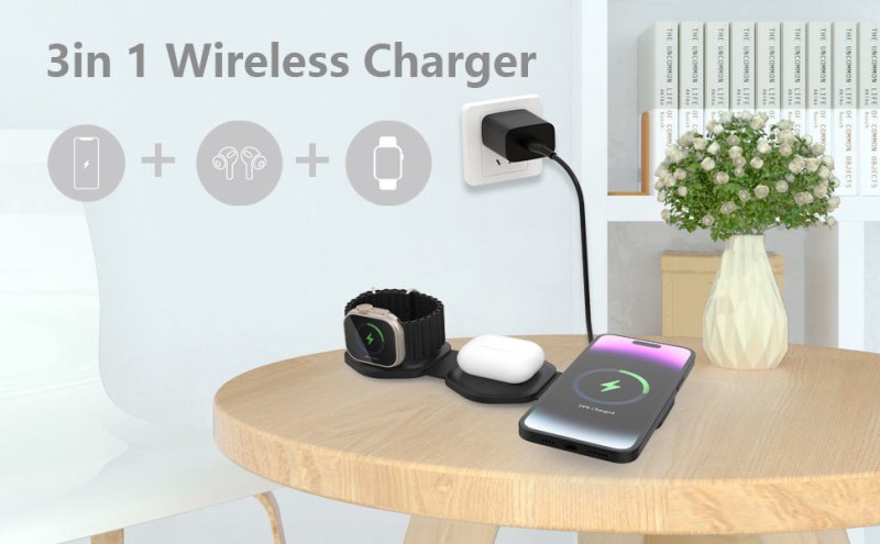 Ellure 3 - in - 1 Wireless Charger - FCHF CITY