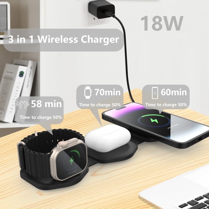 Ellure 3 - in - 1 Wireless Charger - FCHF CITY