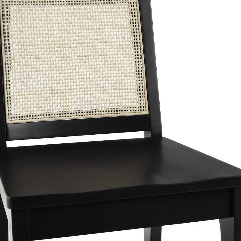 Emmeline Rattan Wood Bar Stool, Set of 2 - FCHF CITY