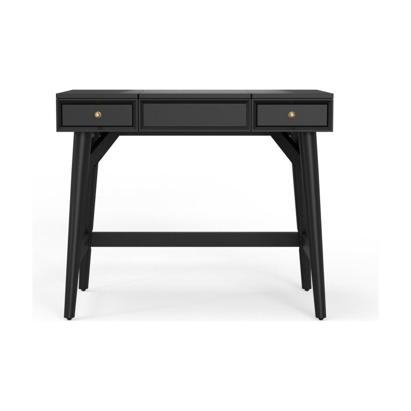 Flynn Bedroom Vanity, Black - FCHF CITY