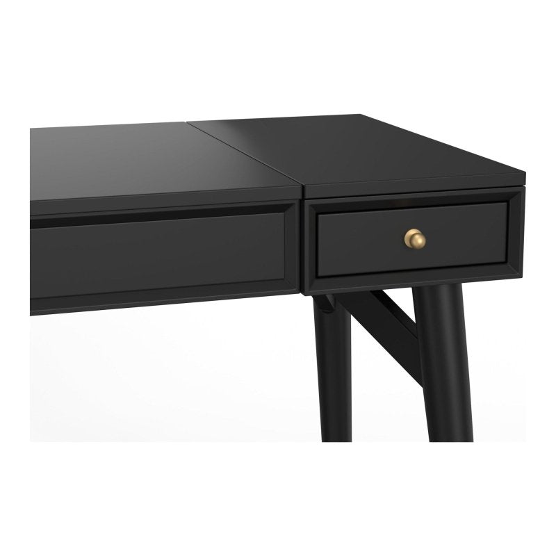 Flynn Bedroom Vanity, Black - FCHF CITY