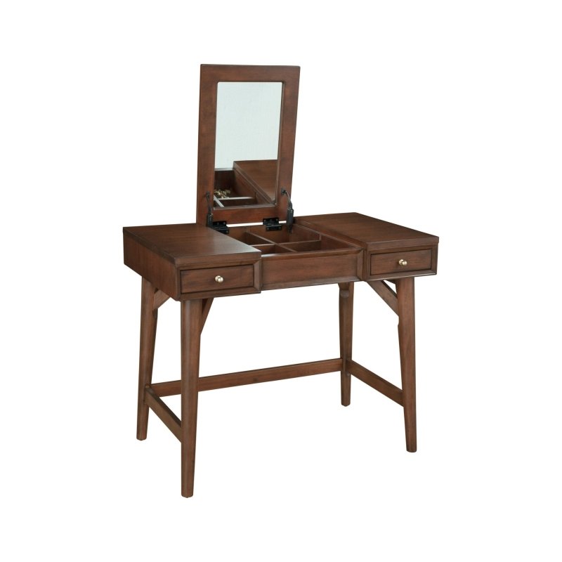 Flynn Bedroom Vanity, Walnut - FCHF CITY