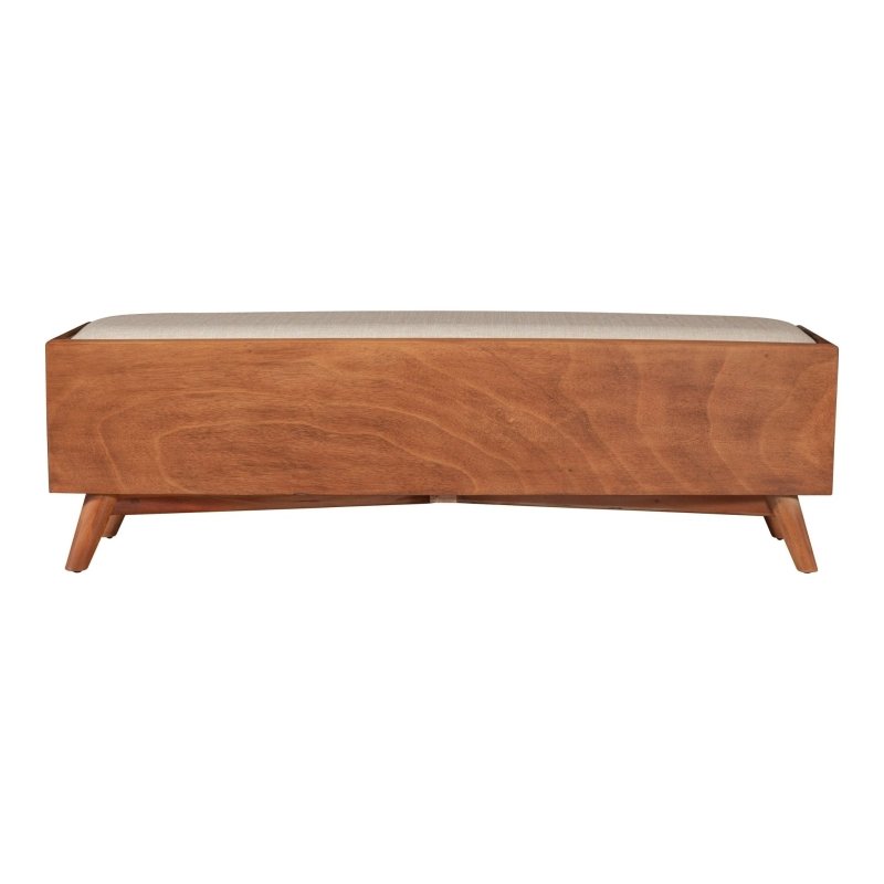 Flynn Bench, Acorn/White - FCHF CITY