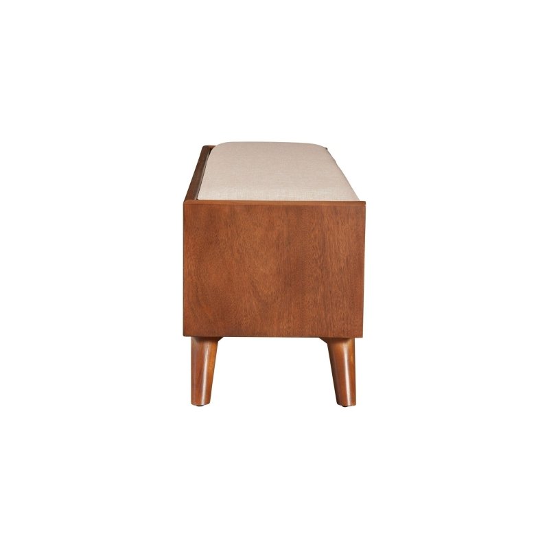 Flynn Bench, Acorn/White - FCHF CITY