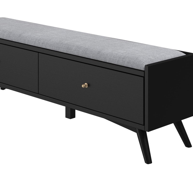 Flynn Bench, Black - FCHF CITY