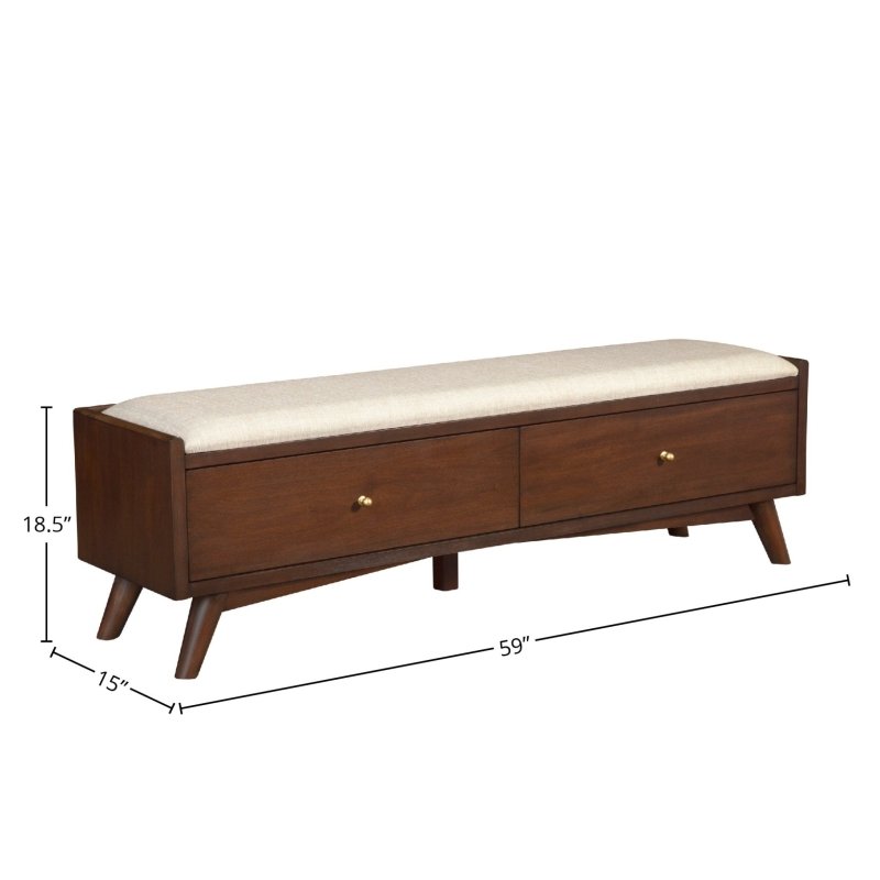 Flynn Bench, Walnut - FCHF CITY