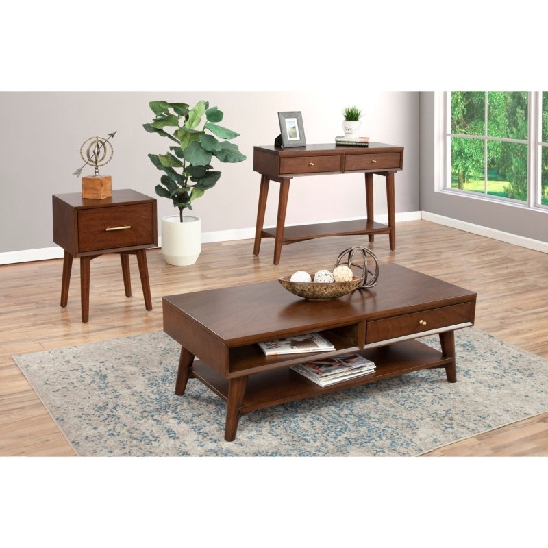 Flynn Console Table, Walnut - FCHF CITY