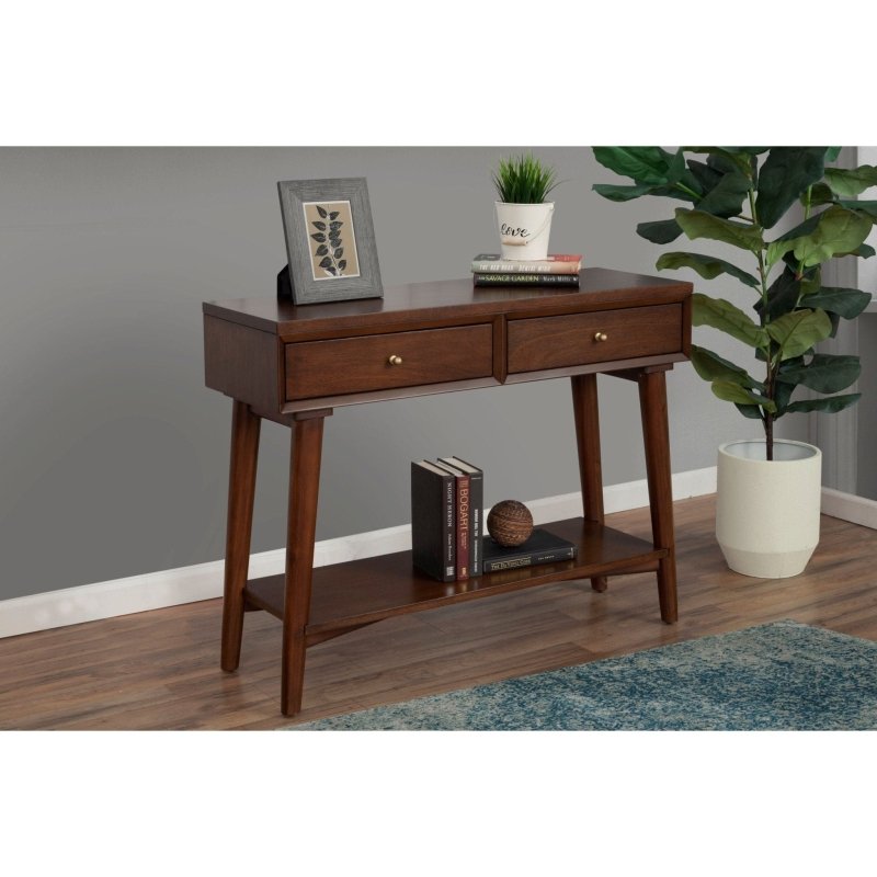 Flynn Console Table, Walnut - FCHF CITY