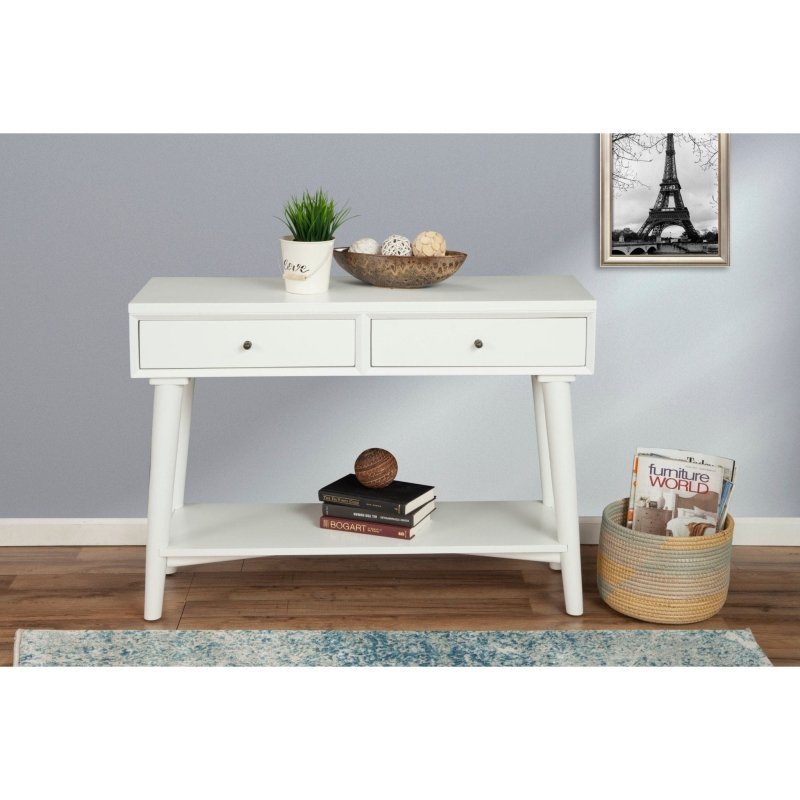 Flynn Console Table, White - FCHF CITY