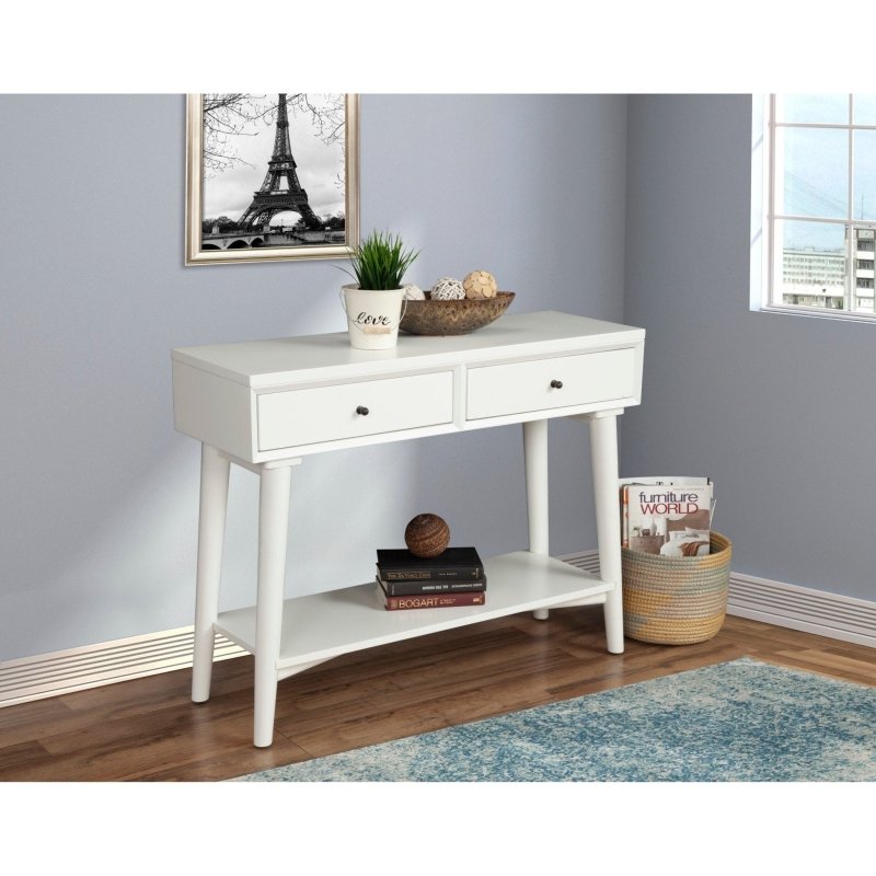 Flynn Console Table, White - FCHF CITY