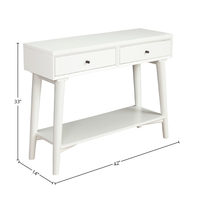 Flynn Console Table, White - FCHF CITY
