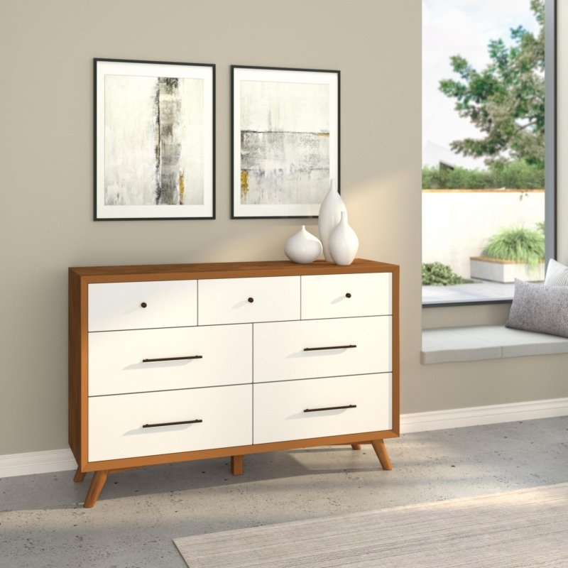 Flynn Dresser, Acorn/White - FCHF CITY