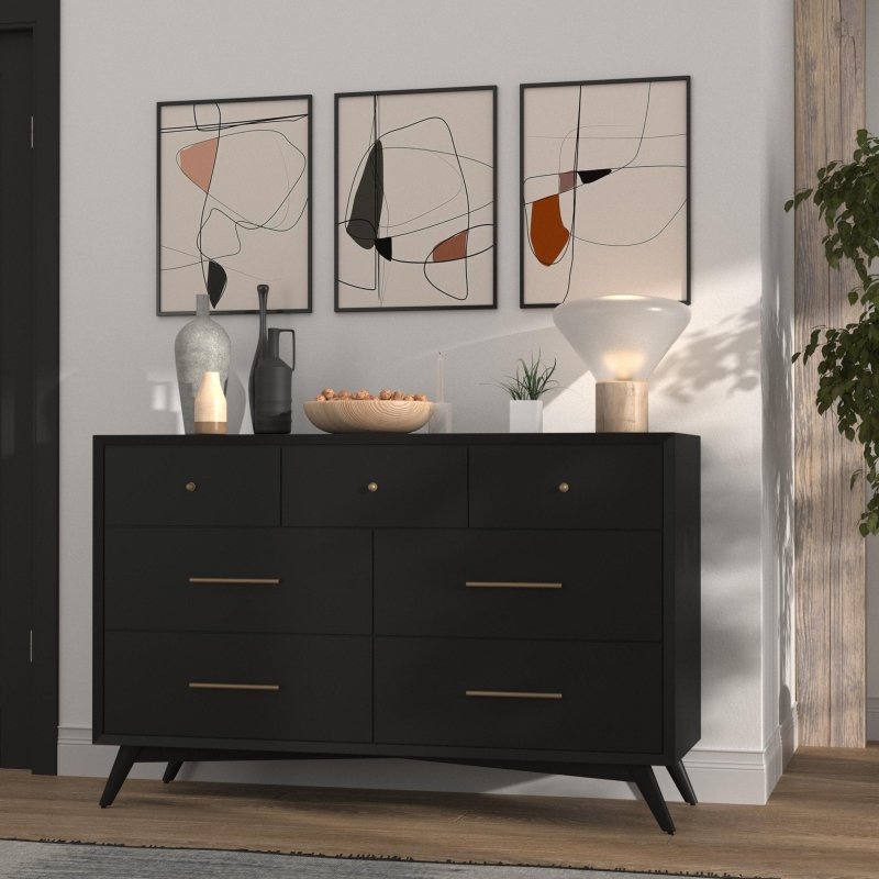 Flynn Dresser, Black - FCHF CITY