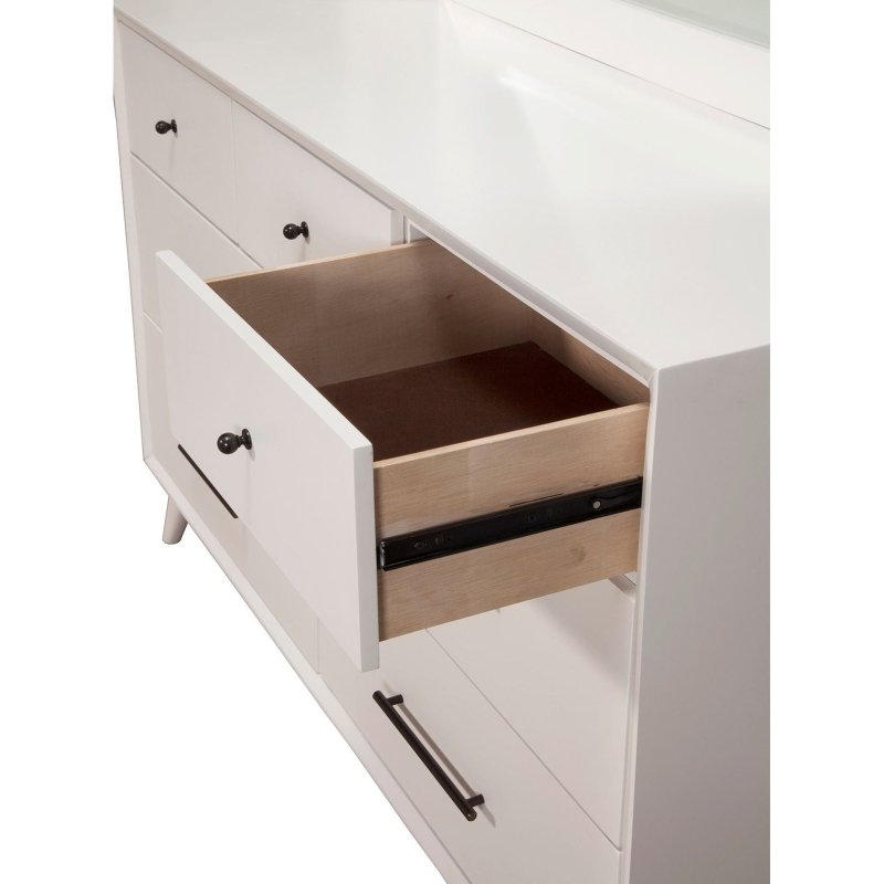 Flynn Dresser, White - FCHF CITY