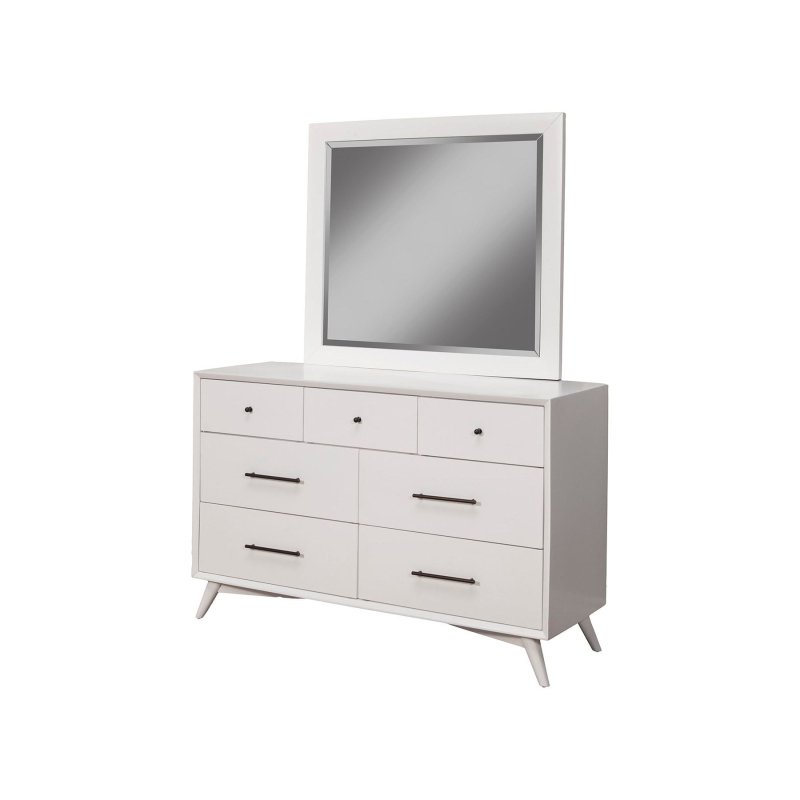 Flynn Dresser, White - FCHF CITY