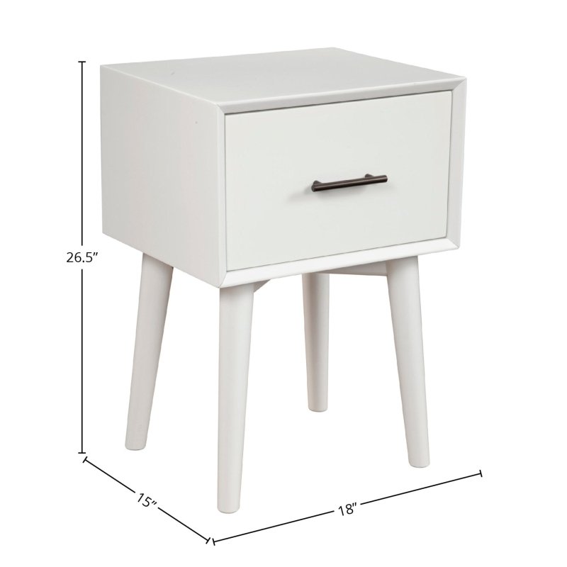 Flynn End Table, White - FCHF CITY
