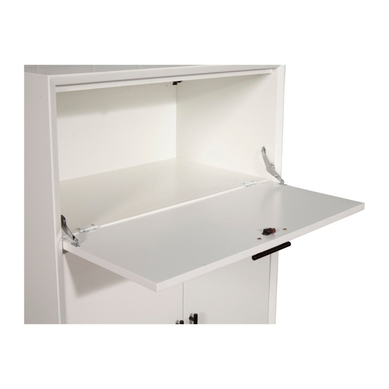 Flynn Large Bar Cabinet, White - FCHF CITY