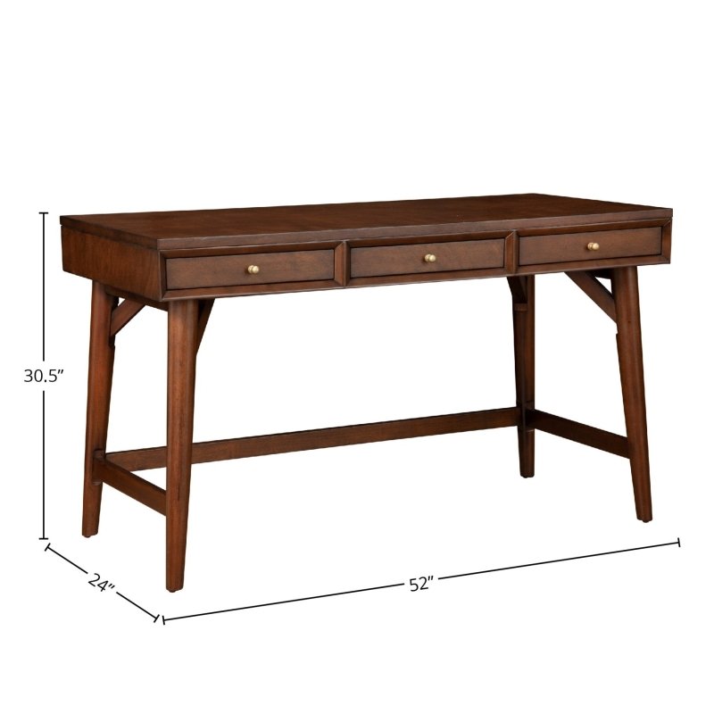 Flynn Large Desk, Walnut - FCHF CITY