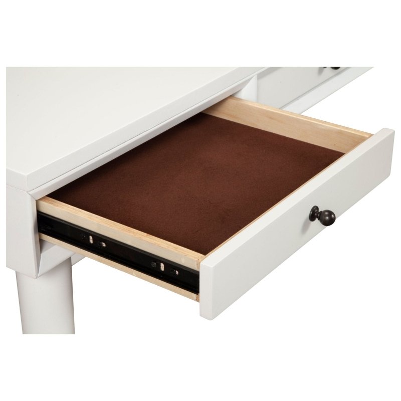 Flynn Large Desk, White - FCHF CITY